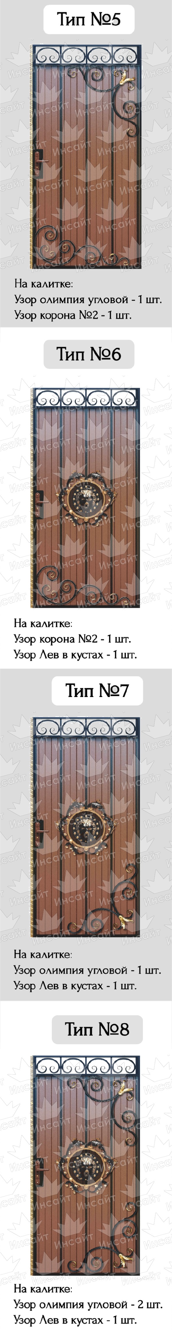 Вариант украшения калиток С-8